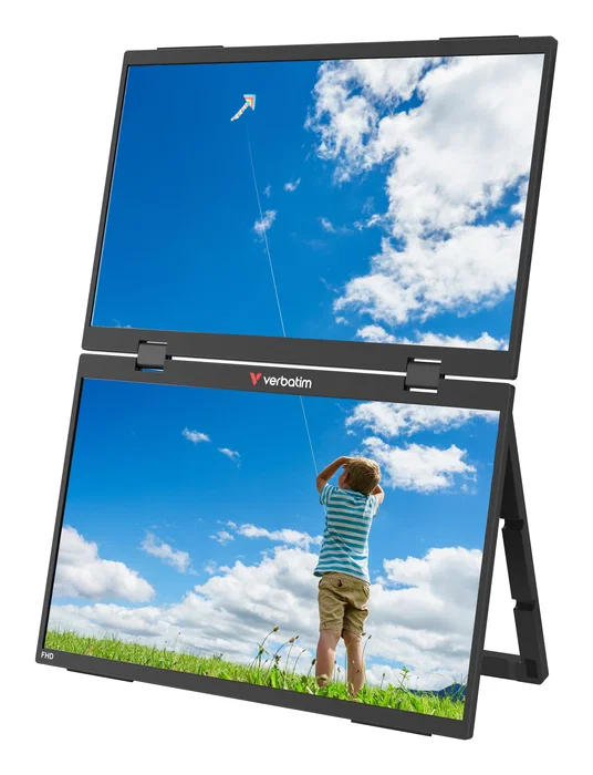 Verbatim Monitor Portátil Doble 15.6'' FHD IPS Negro Verbatim Monitor Portátil Doble 15.6'' FHD IPS Negro