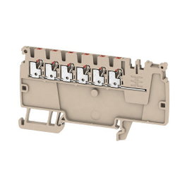 Weidmüller AAP11 1.5 LI RD Regleta de bornes PUSH IN 1,5 mm²