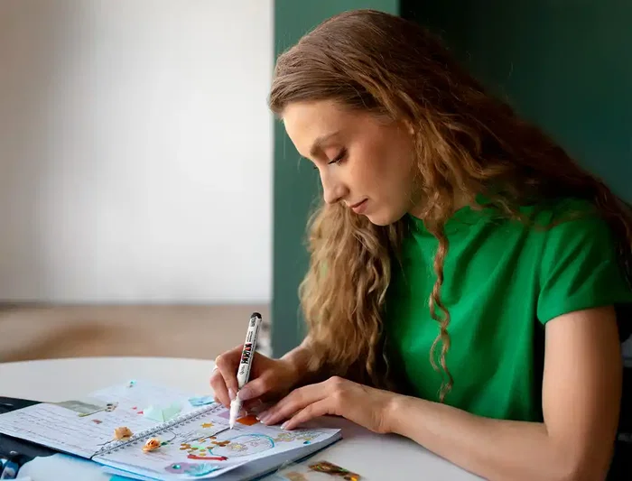 Liderpapel Rotuladores Acrylic Base Agua Todo Tipo de Superficie Punta Fina 0,7 mm Caja de 4 Perfiladores Blanco y Negro