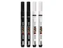 Liderpapel Rotuladores Acrylic Base Agua Todo Tipo de Superficie Punta Fina 0,7 mm Caja de 4 Perfiladores Blanco y Negro