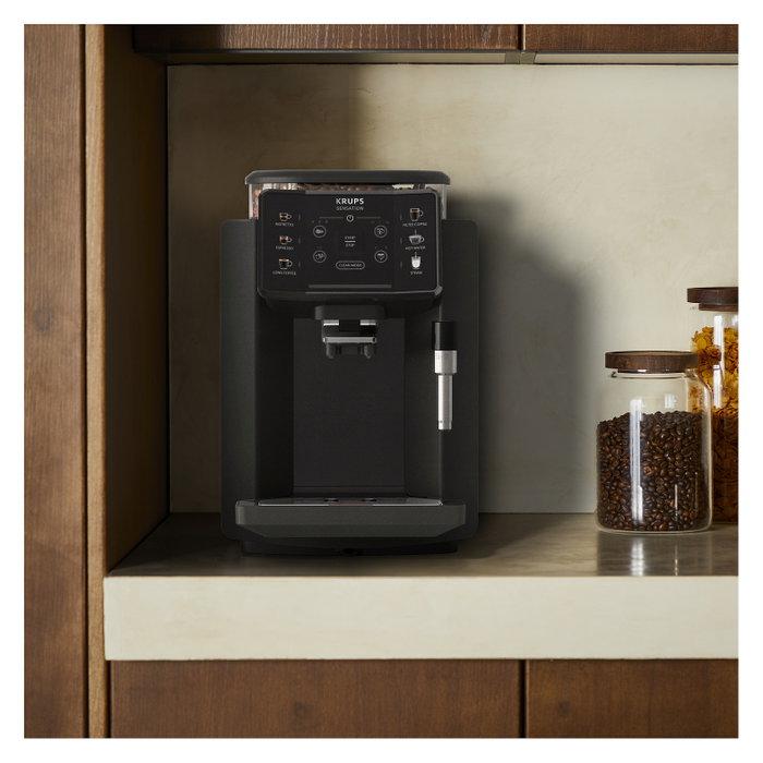 Krups Sensation C50 EA910810 Máquina espresso totalmente automática 1450W con molinillo y depósito 1.7L gris y negro