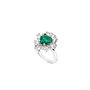 Chiara Ferragni Anillo Emerald Ring Halo Brass RH CZ+Nano Talla 14