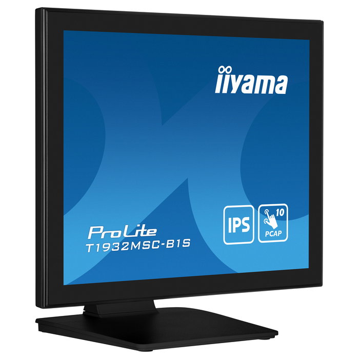 Iiyama ProLite T1932MSC-B1S Monitor táctil multitáctil 19" IPS 5:4 (1280x1024) 14 ms, Full HD, Negro, con puertos HDMI, DisplayPort, VGA y altavoces