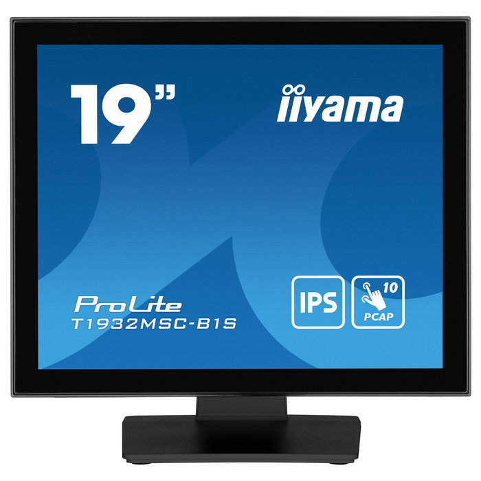 Iiyama ProLite T1932MSC-B1S Monitor táctil multitáctil 19" IPS 5:4 (1280x1024) 14 ms, Full HD, Negro, con puertos HDMI, DisplayPort, VGA y altavoces