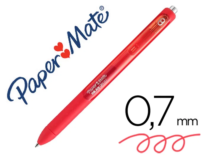 Paper Mate InkJoy Gel Brillante Bolígrafo Retráctil Punta Media Rojo Paper Mate InkJoy Gel Brillante Bolígrafo Retráctil Punta Media Rojo