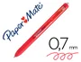 Paper Mate InkJoy Gel Brillante Bolígrafo Retráctil Punta Media Rojo