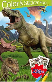 BOOK'N'APP Dinosaurios (3D Lenticular) ('Color & Sticker Fun')