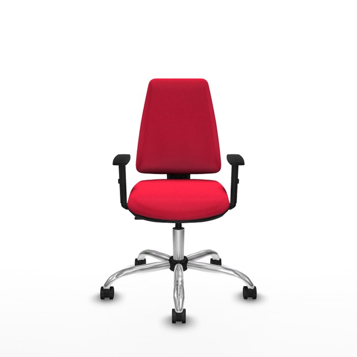 PIQUERAS Y CRESPO Silla de oficina Elche Roja con Brazos 1D PIQUERAS Y CRESPO Silla de oficina Elche Roja con Brazos 1D