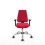 PIQUERAS Y CRESPO Silla de oficina Elche Roja con Brazos 1D