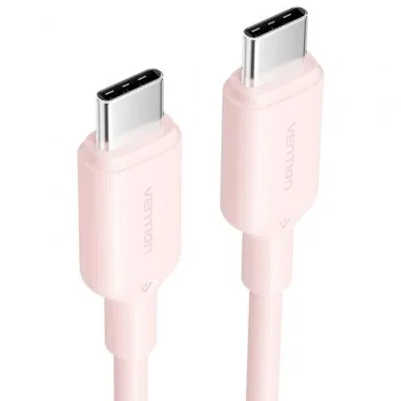 Vention Cable USB 2.0 Tipo-C Macho a Macho 3A 60W 480Mbps 1m Rosa TRCPF Vention Cable USB 2.0 Tipo-C Macho a Macho 3A 60W 480Mbps 1m Rosa TRCPF