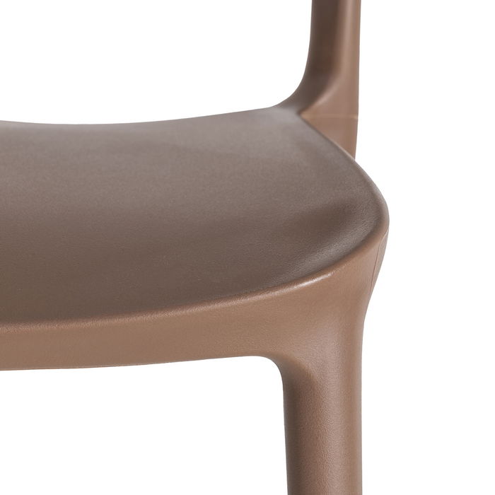 Silla Apilable Marrón Pp Contract 58 X 41 X 82 cm (Set de 2)