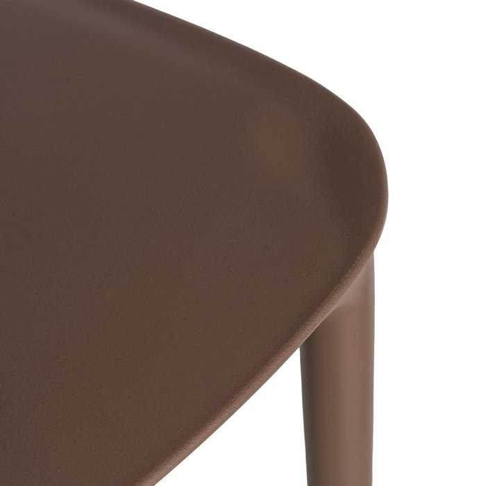 Silla Apilable Marrón Pp Contract 58 X 41 X 82 cm (Set de 2)