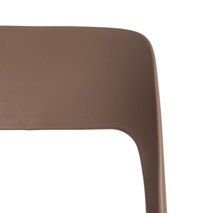 Silla Apilable Marrón Pp Contract 58 X 41 X 82 cm (Set de 2)