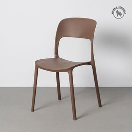 Silla Apilable Marrón Pp Contract 58 X 41 X 82 cm (Set de 2)