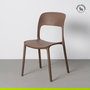 Silla Apilable Marrón Pp Contract 58 X 41 X 82 cm (Set de 2)