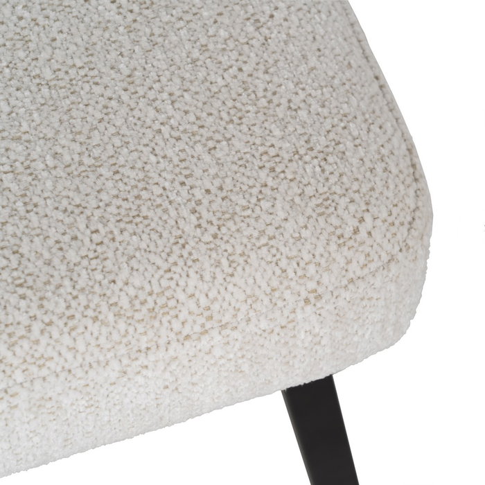 Silla Blanco Tejido-Metal Decoración 42,50 X 55 X 77,50 cm (Set de 4) Silla Blanco Tejido-Metal Decoración 42,50 X 55 X 77,50 cm (Set de 4)