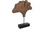 DKD Home Decor Decoración de Mango y Hierro Ginkgo Tallado