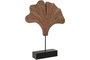 DKD Home Decor Decoración de Mango y Hierro Ginkgo Tallado