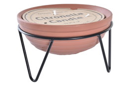 DKD Home Decor Vela de Cera de Parafina Antimosquitos Terracota 130 g