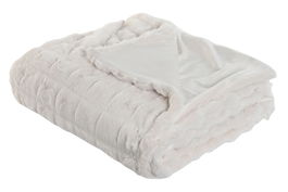 DKD Home Decor Manta Urban Crudo 240 x 1 x 220 cm Rabit fur april 24 b