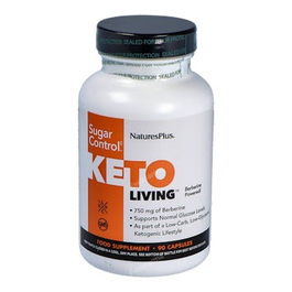 Natures Plus Keto Living Sugar Control 90 Cápsulas para el Control de Glucemia