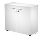 Artexport Pareja de Puertas para Estantería Baja Presto 18mm con Cerradura Blanco