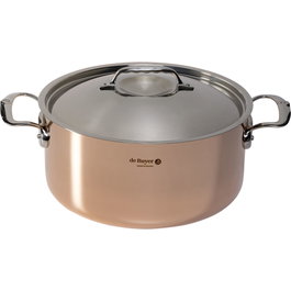 De Buyer Prima Matera Olla de cobre y acero inoxidable 28 cm