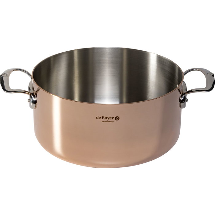 De Buyer Prima Matera Olla de cobre y acero inoxidable 28 cm