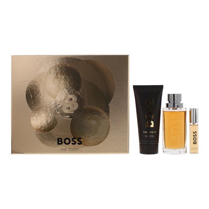 Hugo Boss-Boss The Scent Set de 3 piezas con Eau de Toilette y Gel de Ducha