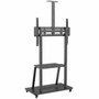 Aisens Soporte de Suelo ECO FT100E-135 con Ruedas, Bandeja DVD y Soporte Cámara, 37-100 pulgadas