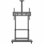 Aisens Soporte de Suelo ECO FT100E-135 con Ruedas, Bandeja DVD y Soporte Cámara, 37-100 pulgadas