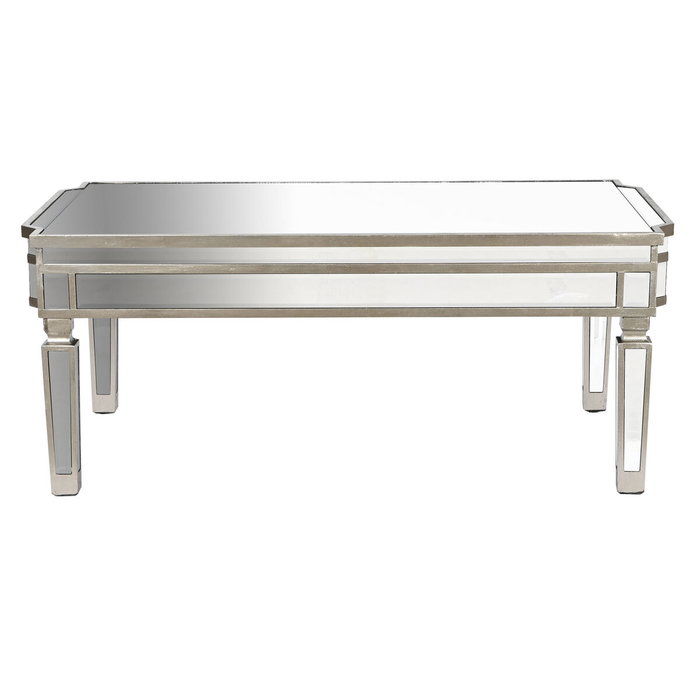 DKD Home Decor Glam 23 Mesa Centro Glam Plateado 108 x 61 x 44 cm