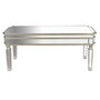 DKD Home Decor Glam 23 Mesa Centro Glam Plateado 108 x 61 x 44 cm