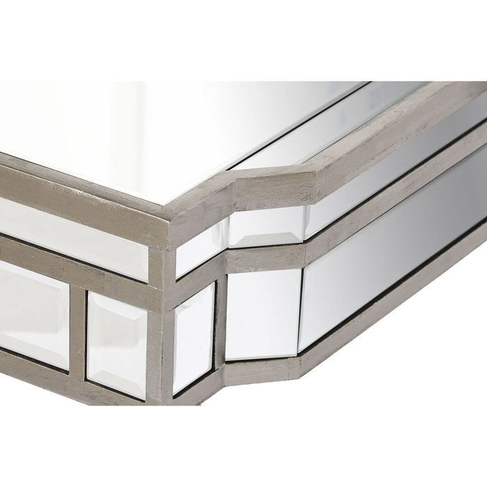DKD Home Decor Glam 23 Mesa Centro Glam Plateado 108 x 61 x 44 cm