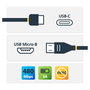 StarTech.com Cable Adaptador USB-C a Micro-B de 1m, USB 2.0, Negro