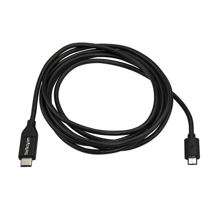 StarTech.com Cable Adaptador USB-C a Micro-B de 1m, USB 2.0, Negro