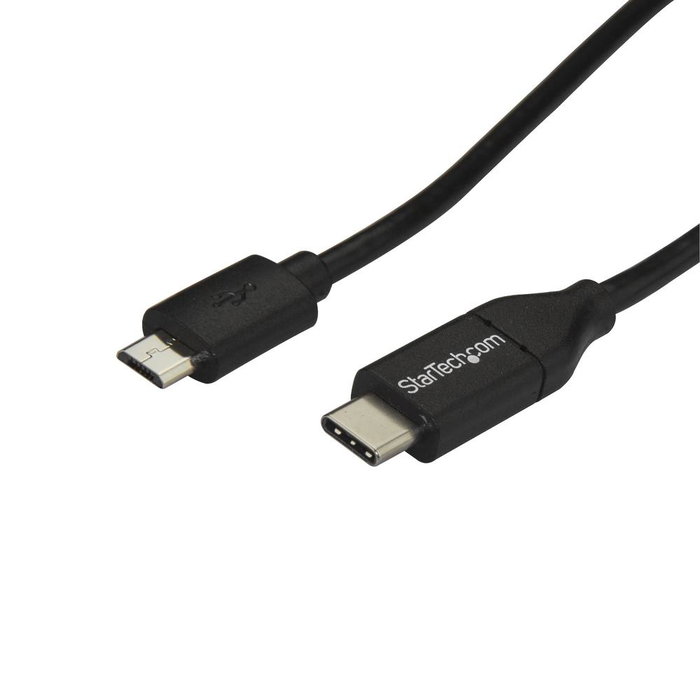 StarTech.com Cable Adaptador USB-C a Micro-B de 1m, USB 2.0, Negro