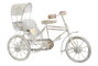 DKD Home Decor Vehículo de Decoración Rickshaw en Hierro y Madera
