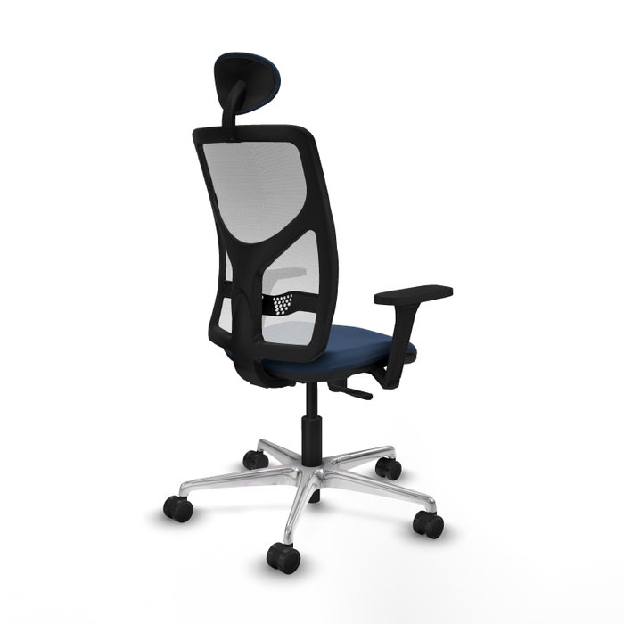 PIQUERAS Y CRESPO Silla de oficina Motilla con mecanismo Sincro, Azul marino y Blanco PIQUERAS Y CRESPO Silla de oficina Motilla con mecanismo Sincro, Azul marino y Blanco