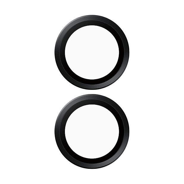 PanzerGlass Protector de Lente de Cámara Cerámico PanzerGlass Hoops para iPhone 16 y iPhone 16 Plus, Resistente a Rayones y Golpes, Aplicación en Seco, Negro