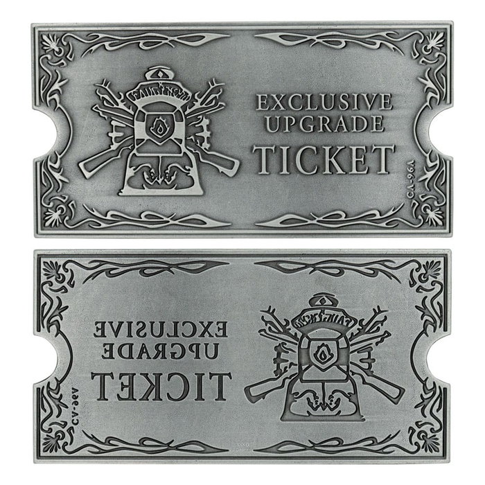 Resident Evil 4 Réplica 1/1 Metal Exclusive Upgrade Ticket