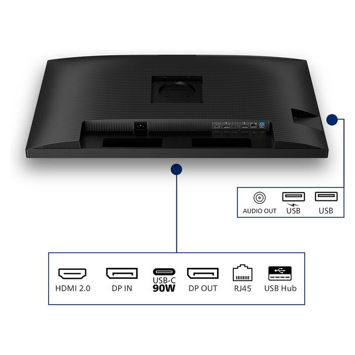 Philips 32B2U3601/00 Monitor 31.5" IPS QHD (2560x1440) 100Hz USB-C 90W Pantalla Plana para Negocios Negro