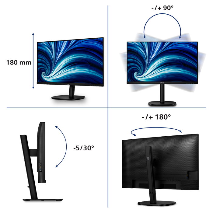 Philips 32B2U3601/00 Monitor QHD IPS 32 pulgadas 100 Hz