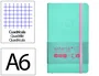 Antartik Cuaderno A6 Tapa Blanda Cuadriculado Rosa y Turquesa, 100 Hojas 80 gr FSC