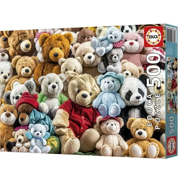 Educa Puzzle Osito de peluche 500 piezas EDU1747456900273 48x34 cm para niños a partir de 10 años
