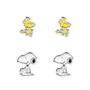 PEERS HARDY Set 2 Pares de Pendientes Snoopy y Woodstock Oficiales