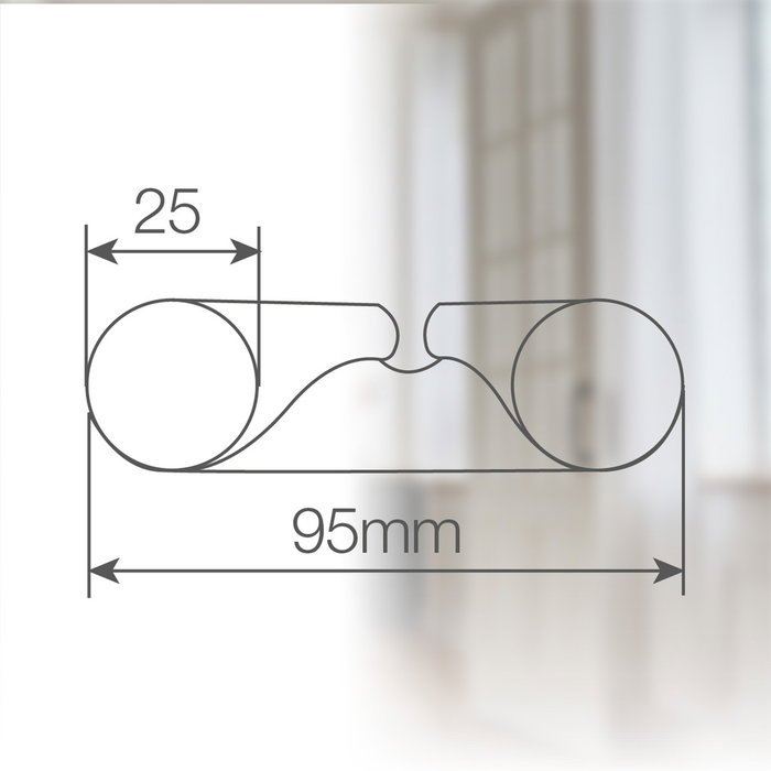 Hantums Doble rollo aislante 0,95M Blanco