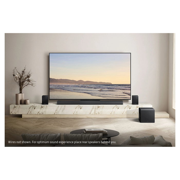 Samsung HW-QS750F Barra de Sonido Q-Series 5.1.2 Canales con Dolby Atmos y Subwoofer Inalámbrico - Titan Black