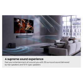 Samsung HW-QS750F Barra de Sonido Q-Series 5.1.2 Canales con Dolby Atmos y Subwoofer Inalámbrico - Titan Black