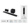 Samsung HW-QS750F Barra de Sonido Q-Series 5.1.2 Canales con Dolby Atmos y Subwoofer Inalámbrico - Titan Black